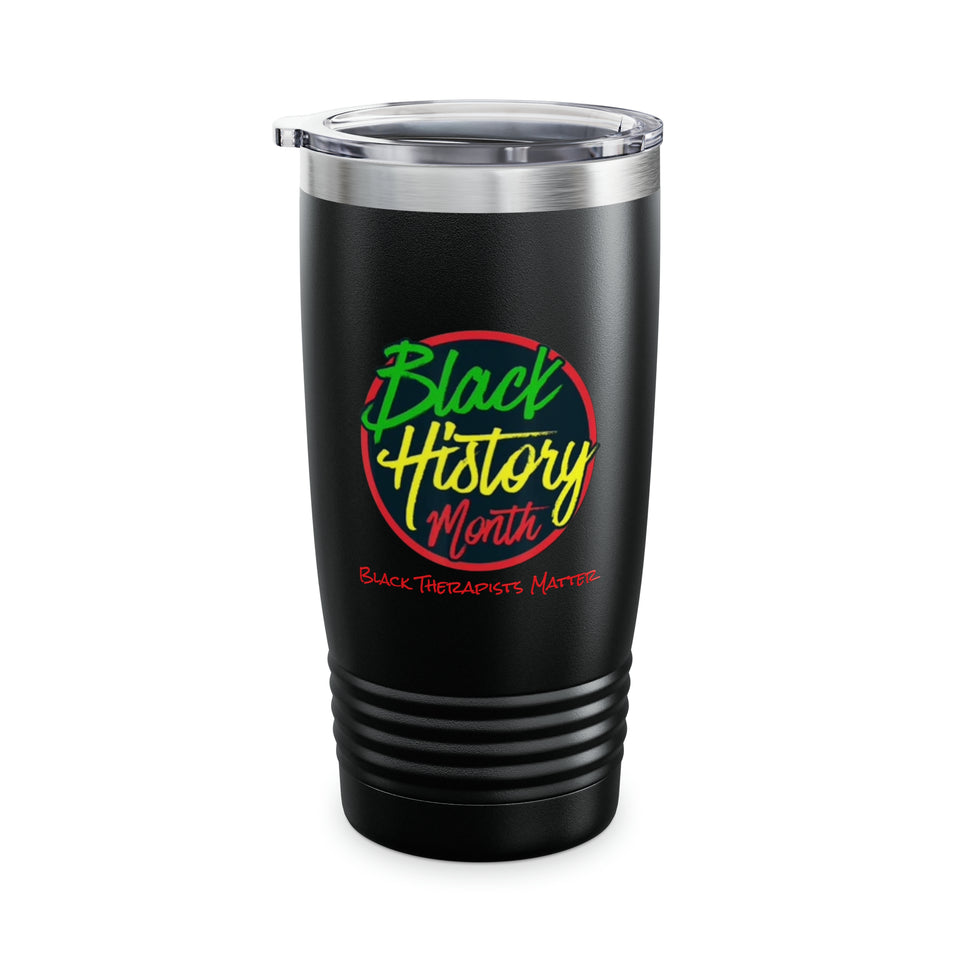 Black Therapists Matters Ringneck Tumbler, 20oz