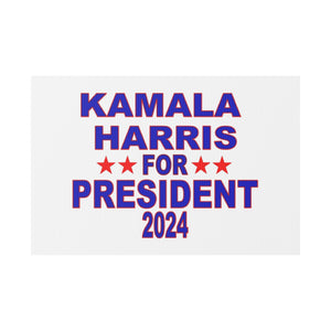 Kamala Harris for President Plastic Yard Sign