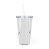 Love & Light Plastic Tumbler with Straw