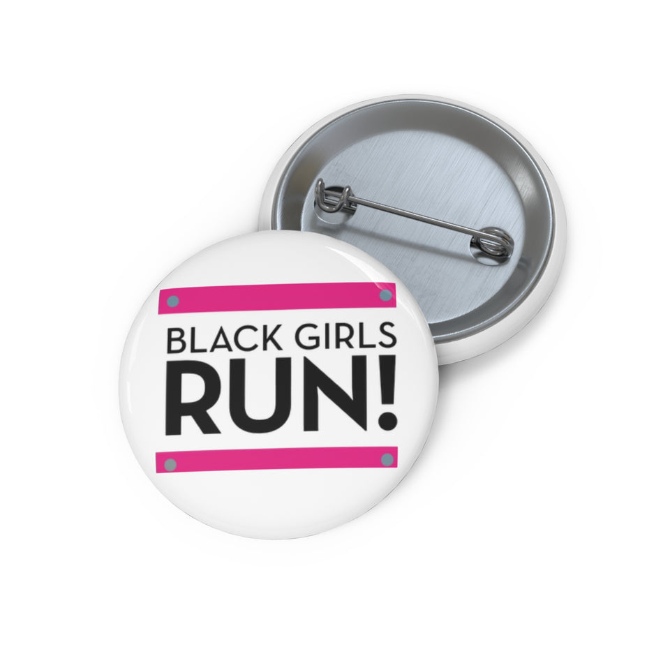 Black Girls Run Custom Pin Buttons