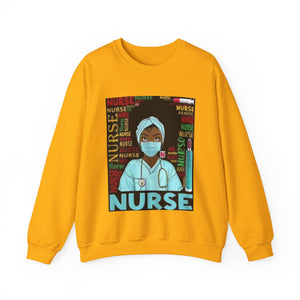 Black Nurse Crewneck Sweatshirt