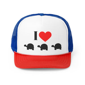 I Love Turtles Trucker Caps