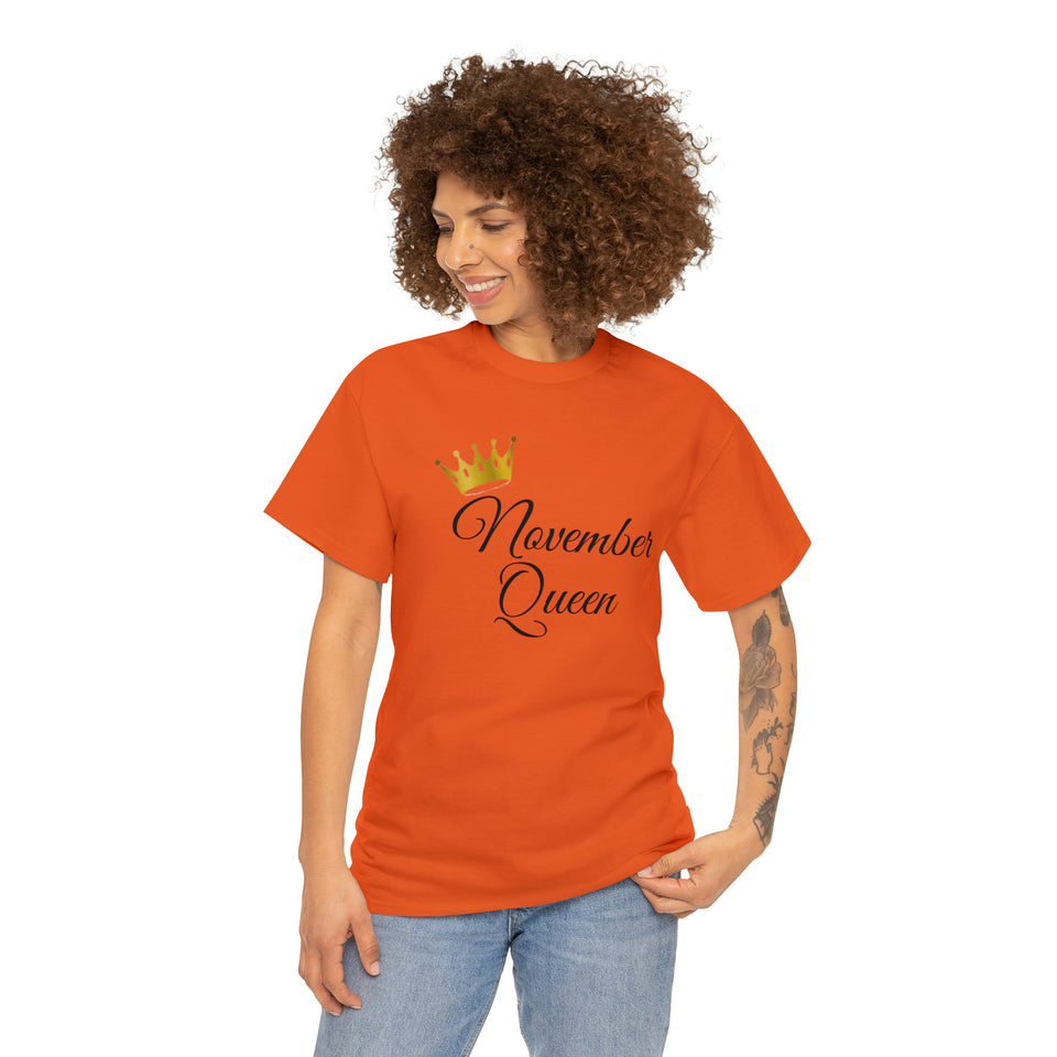 November Queen Unisex Heavy Cotton Tee