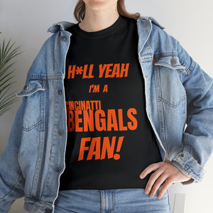Cincinatti Bengals Football Unisex Heavy Cotton Tee