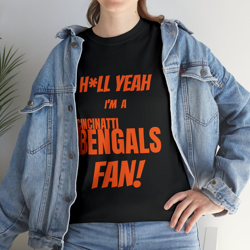 Cincinatti Bengals Football Unisex Heavy Cotton Tee