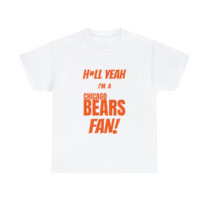 Chicago Bears Football Unisex Heavy Cotton Tee