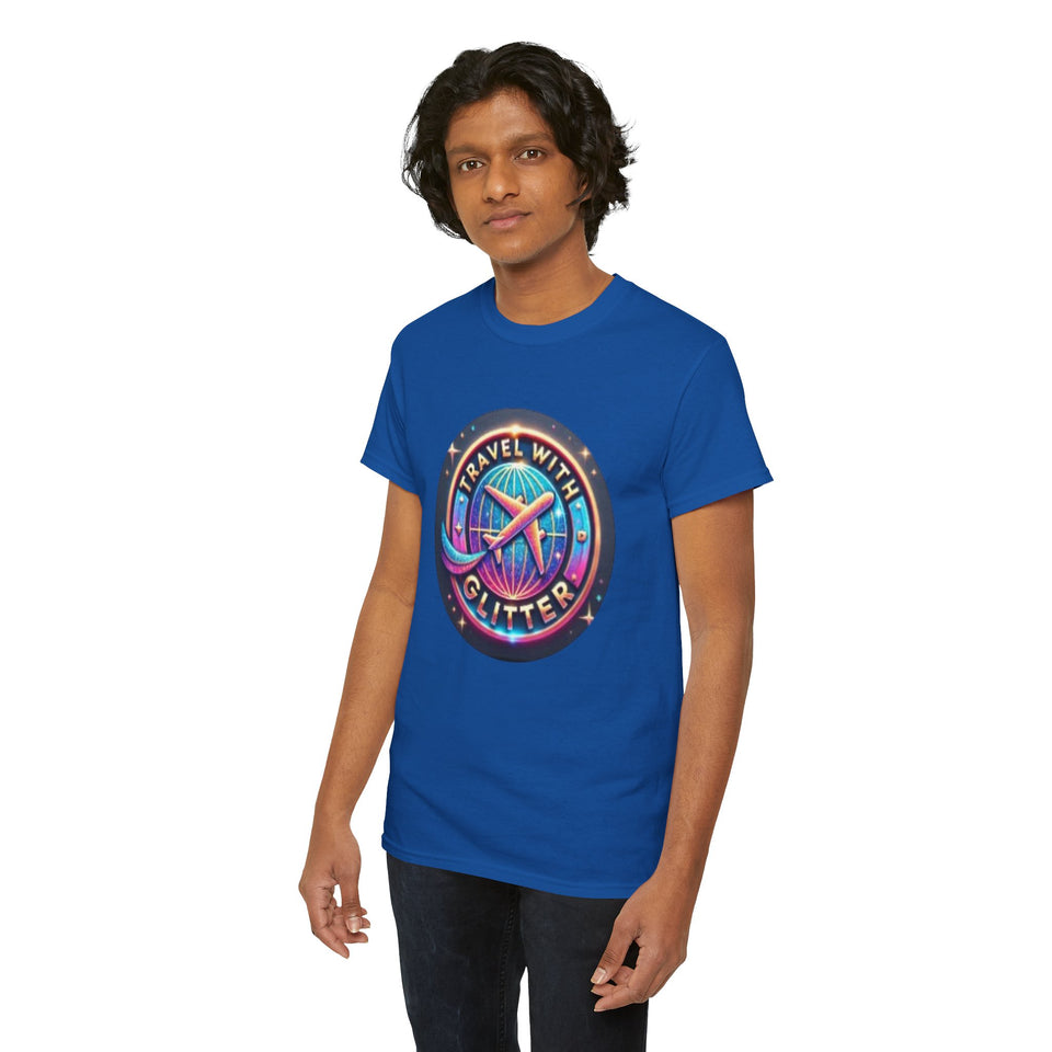 Travel With Glitter Unisex Heavy Cotton Tee