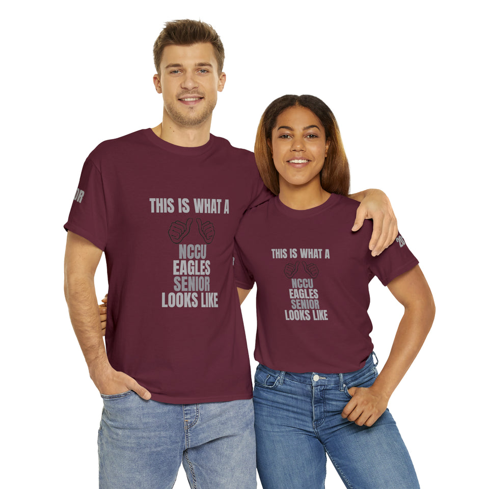 NCCU Senior Unisex Heavy Cotton Tee