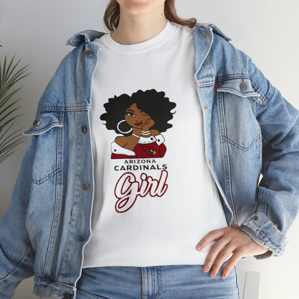Arizona Cardinals Girl Unisex Heavy Cotton Tee