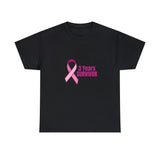 3 Years Survivor Unisex Heavy Cotton Tee