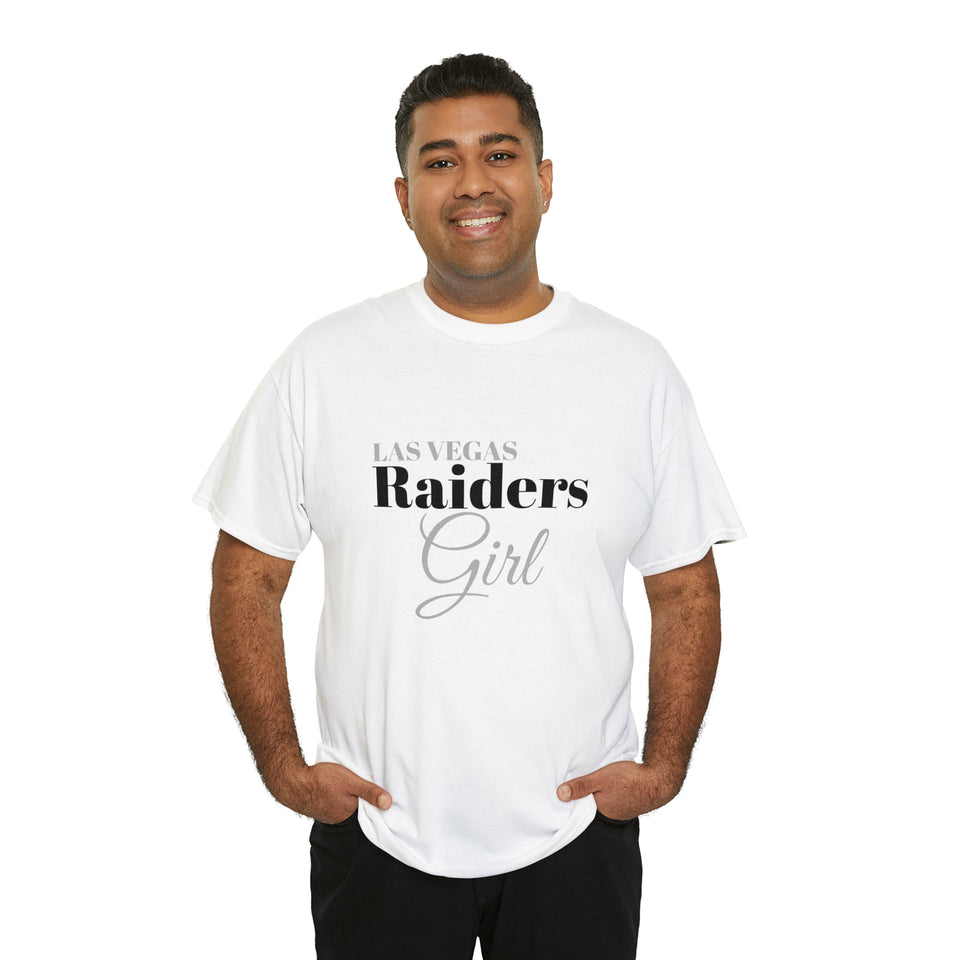 Las Vegas Raiders Girl Unisex Heavy Cotton Tee