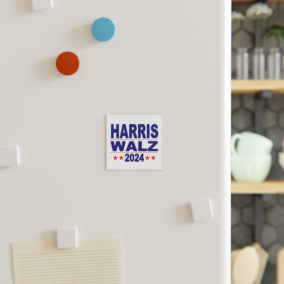 Harris Walz 2024 Square Magnet