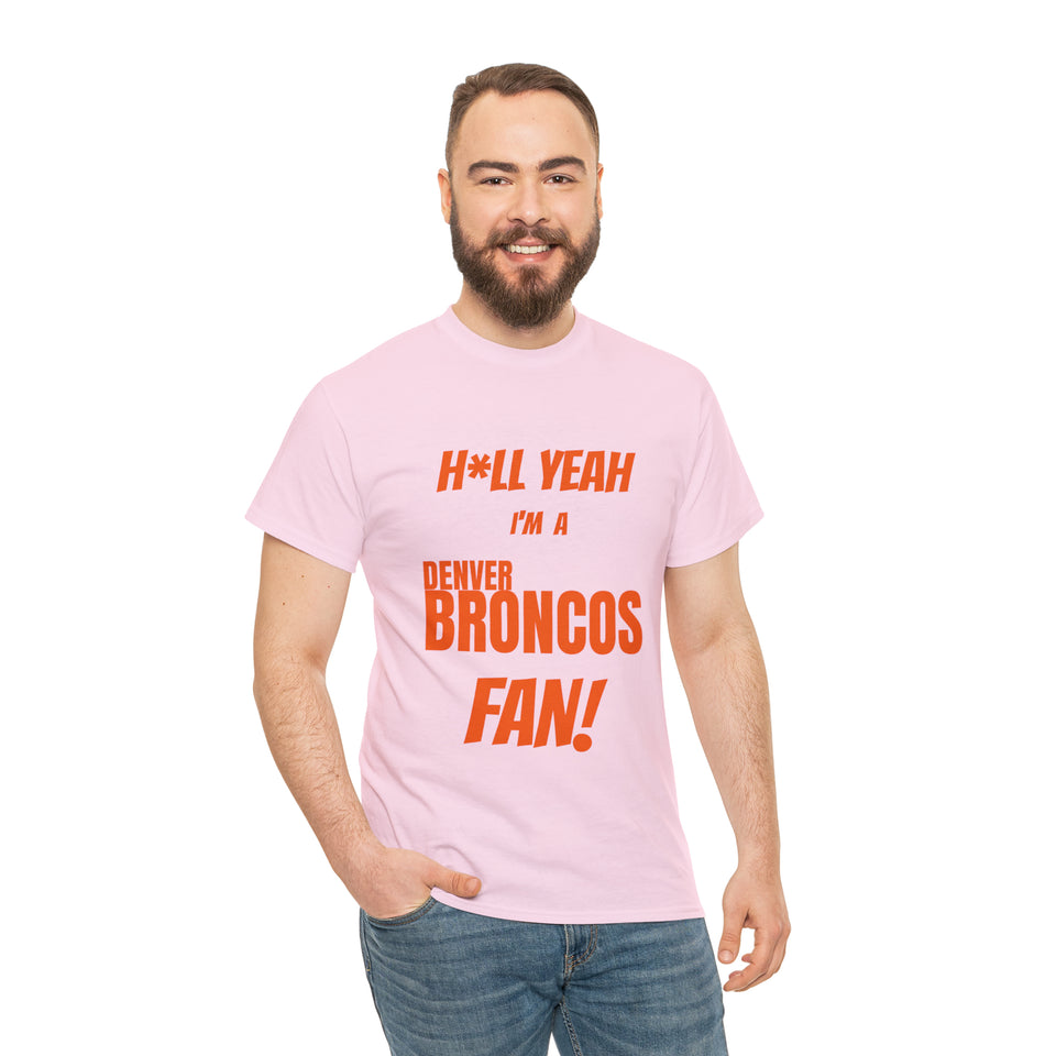 Denver Broncos Football Unisex Heavy Cotton Tee
