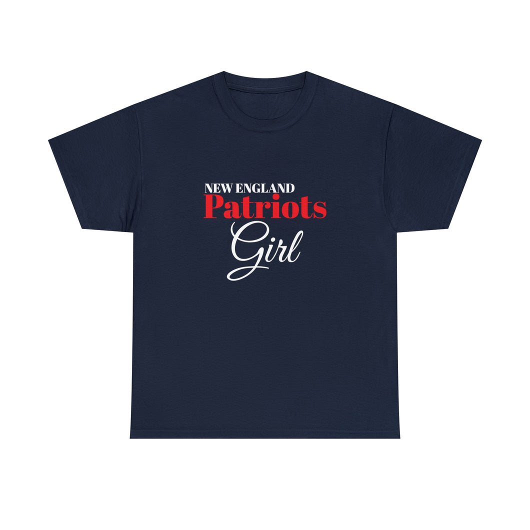 New England Patriots Girl Unisex Heavy Cotton Tee