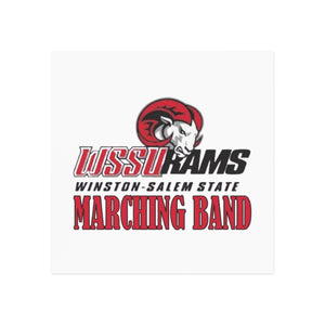 WSSU Marching Band Square Magnet