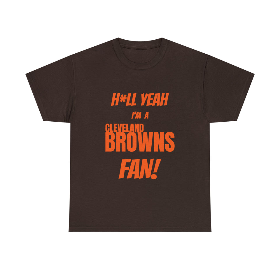 Cleveland Browns Football Unisex Heavy Cotton Tee