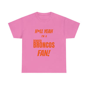 Denver Broncos Football Unisex Heavy Cotton Tee