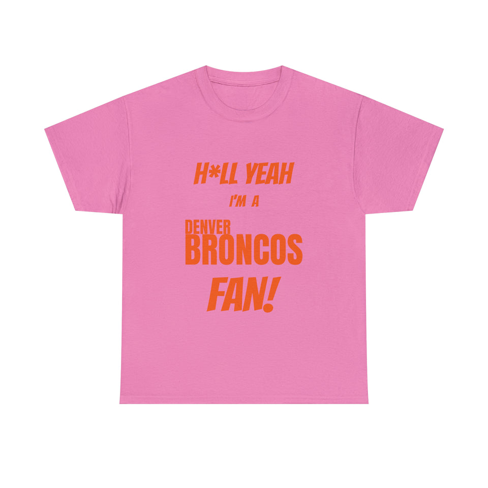 Denver Broncos Football Unisex Heavy Cotton Tee