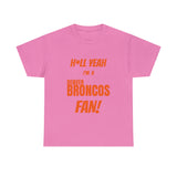 Denver Broncos Football Unisex Heavy Cotton Tee