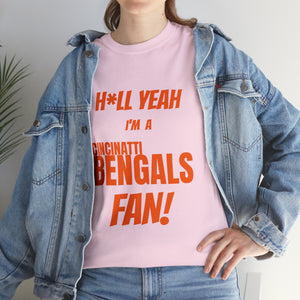 Cincinatti Bengals Football Unisex Heavy Cotton Tee