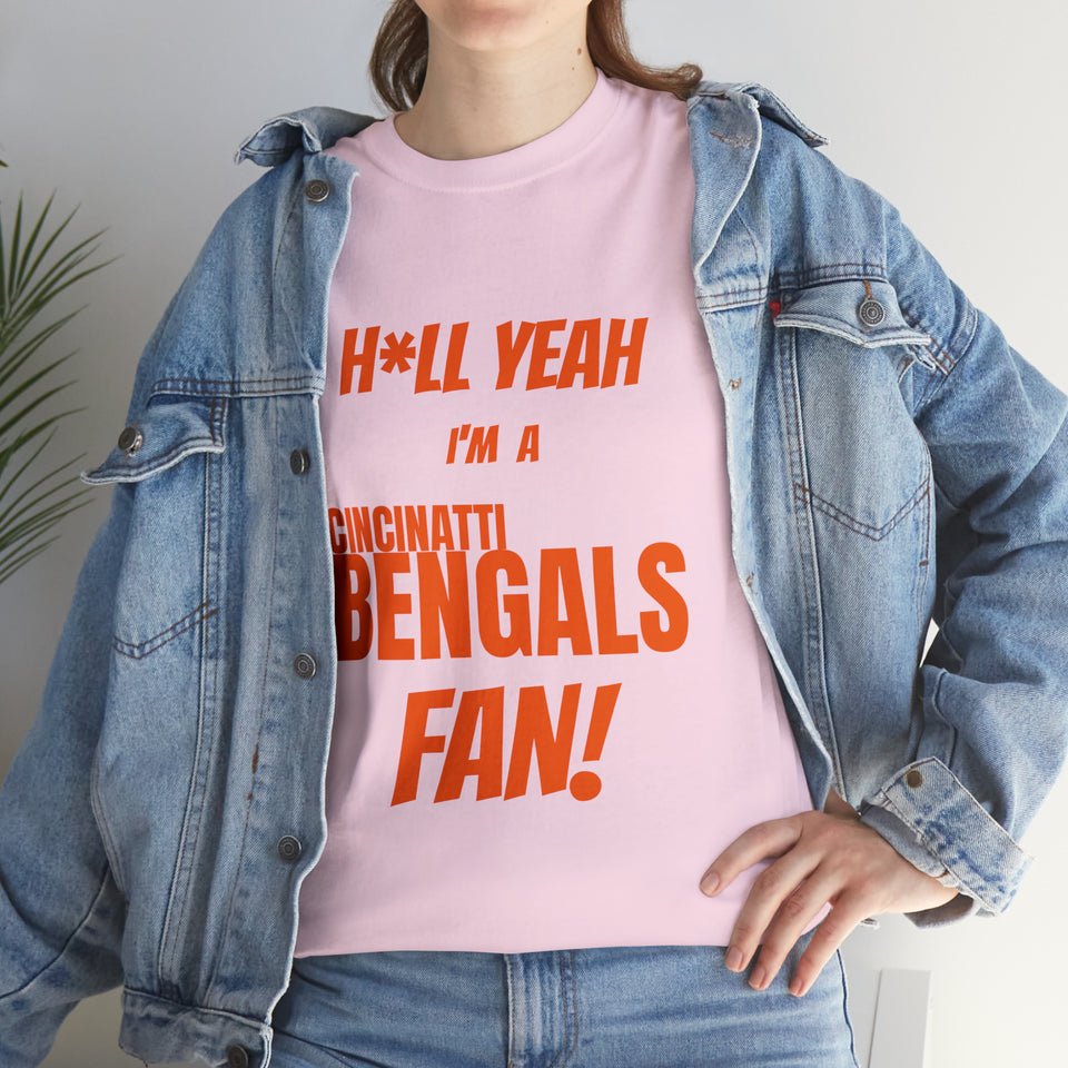 Cincinatti Bengals Football Unisex Heavy Cotton Tee