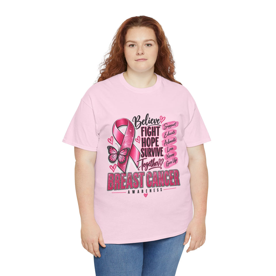 Breast Cancer Awareness Unisex Heavy Cotton Tee