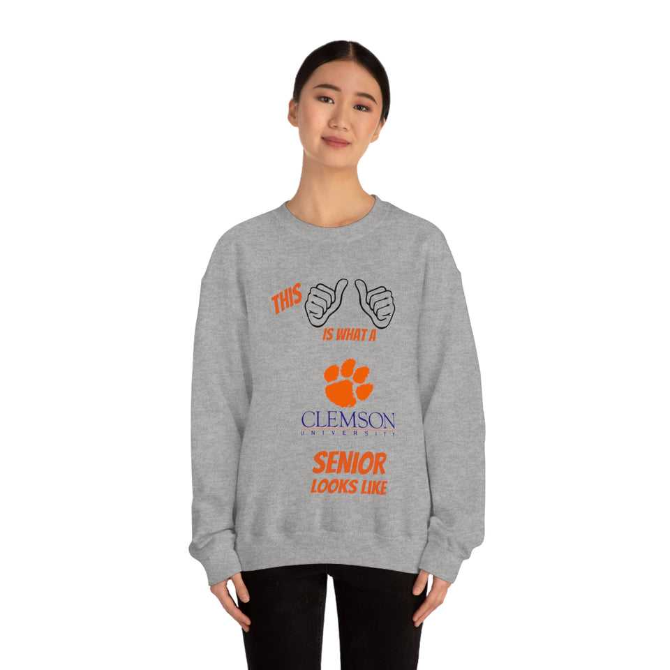 This Is What A Clemson Senior Looks Like Unisex Heavy Blend™ Crewneck Sweatshirt