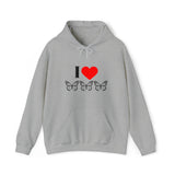 I Love Butterflies Unisex Heavy Blend™ Hooded Sweatshirt