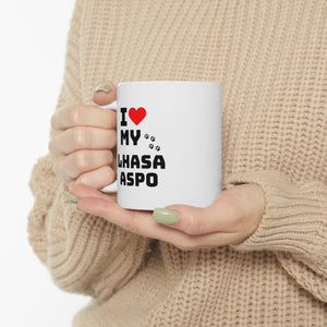 I Love Lhasa Apso Ceramic Mug 11oz