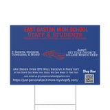 East Gaston HS Universal Plastic Yard Sign