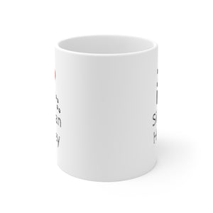 I Love My Siberian Huskey Ceramic Mug 11oz