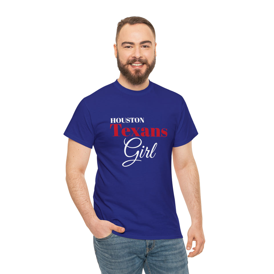 Houstons Texans Girl Unisex Heavy Cotton Tee