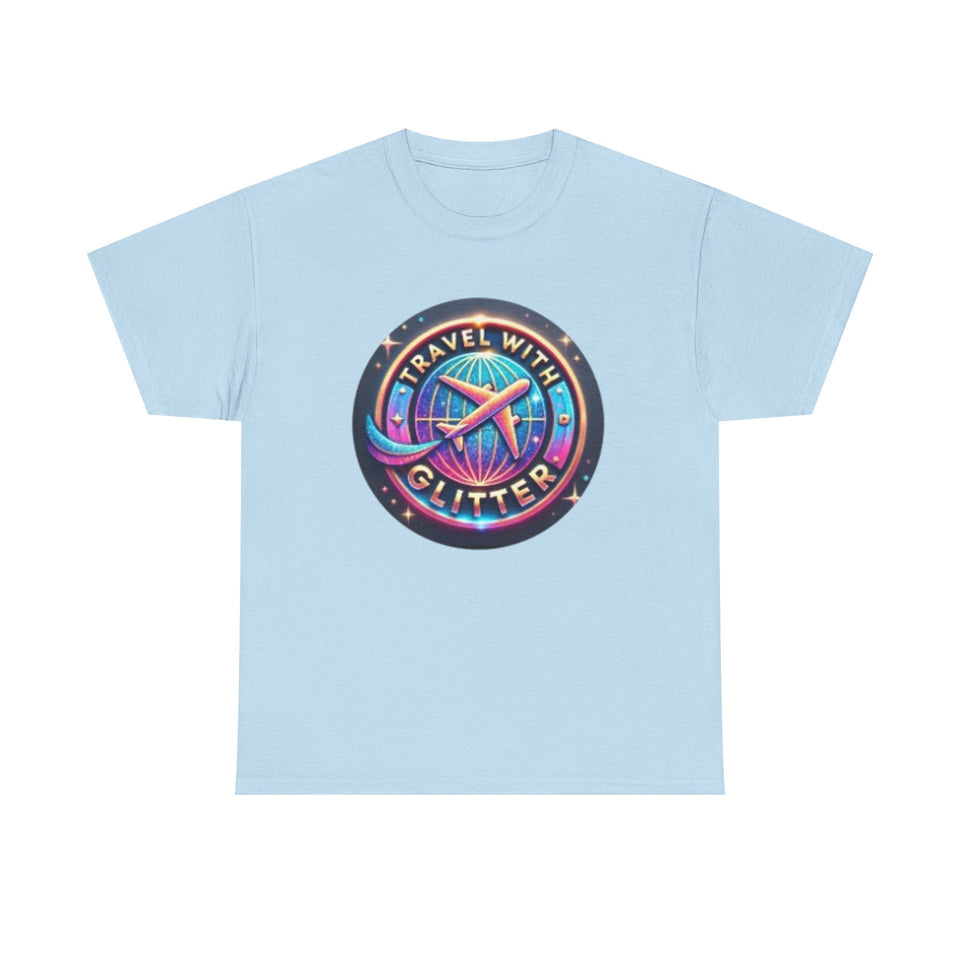Travel With Glitter Unisex Heavy Cotton Tee