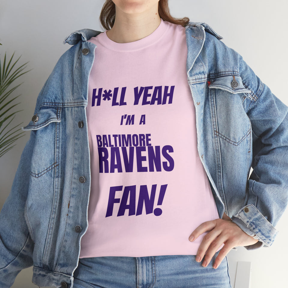 Baltimore Ravens Football Unisex Heavy Cotton Tee