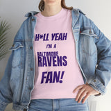 Baltimore Ravens Football Unisex Heavy Cotton Tee