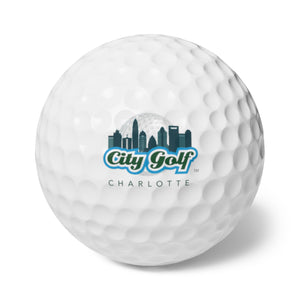 City Golf Charlotte Golf Balls, 6pcs