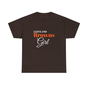 Clevland Browns Girl Unisex Heavy Cotton Tee