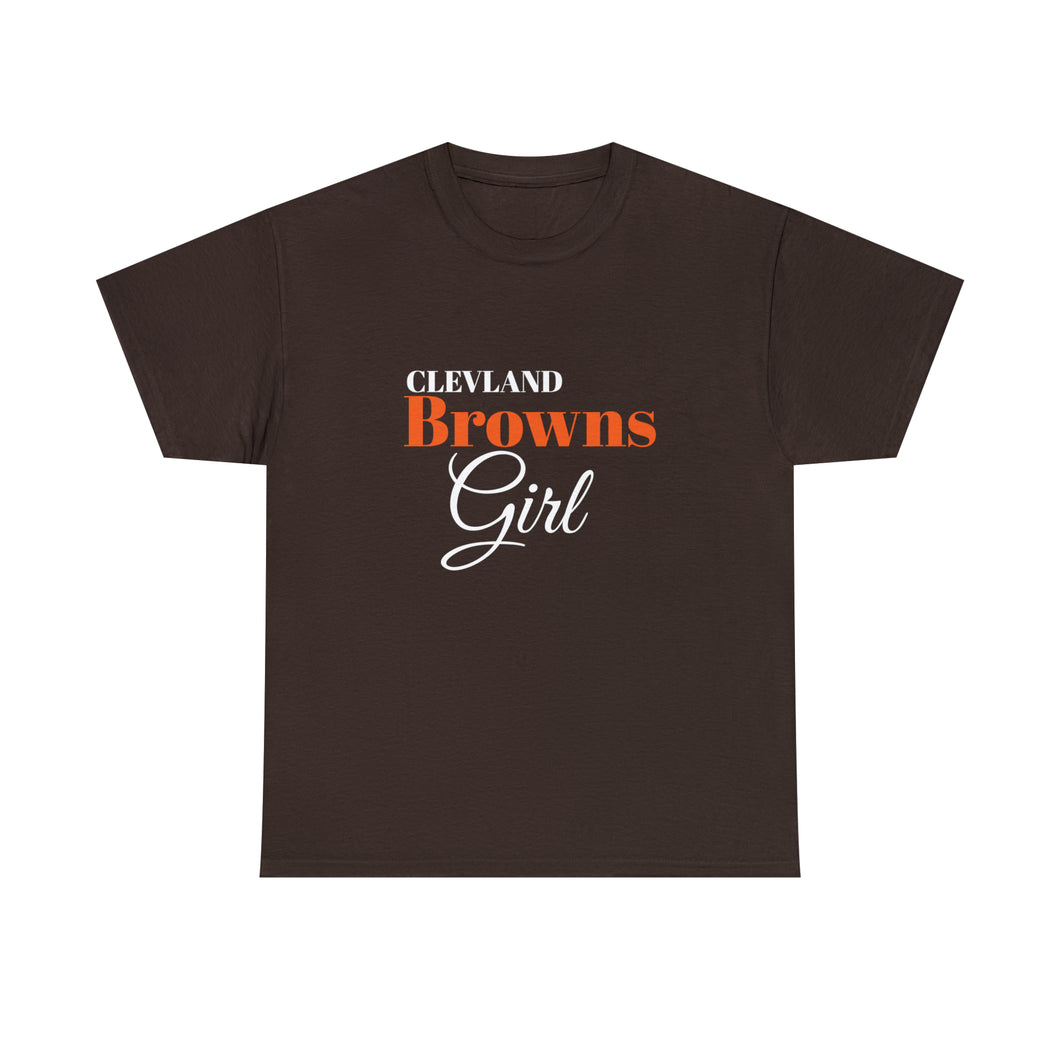 Clevland Browns Girl Unisex Heavy Cotton Tee