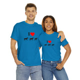 I Love Horses Unisex Heavy Cotton Tee