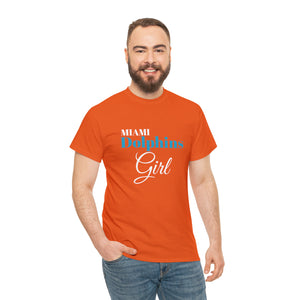 Miami Dolphins Girl Unisex Heavy Cotton Tee