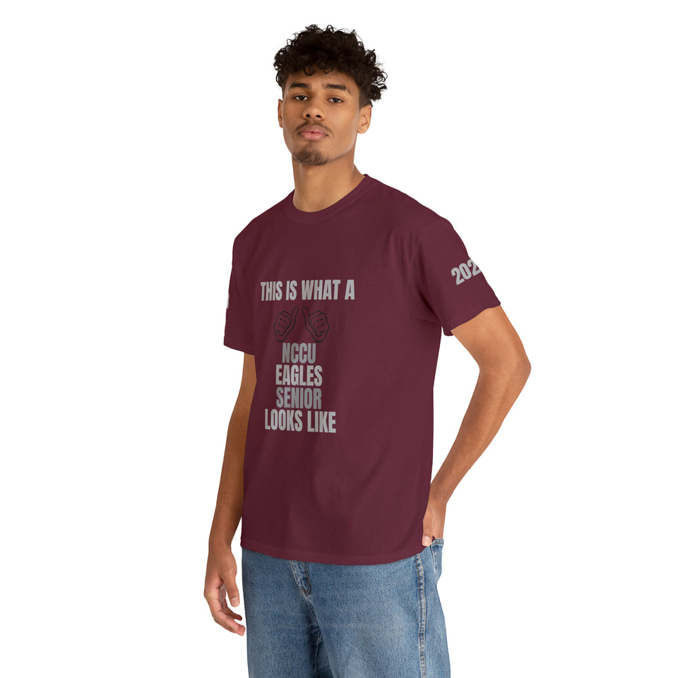 NCCU Senior Unisex Heavy Cotton Tee