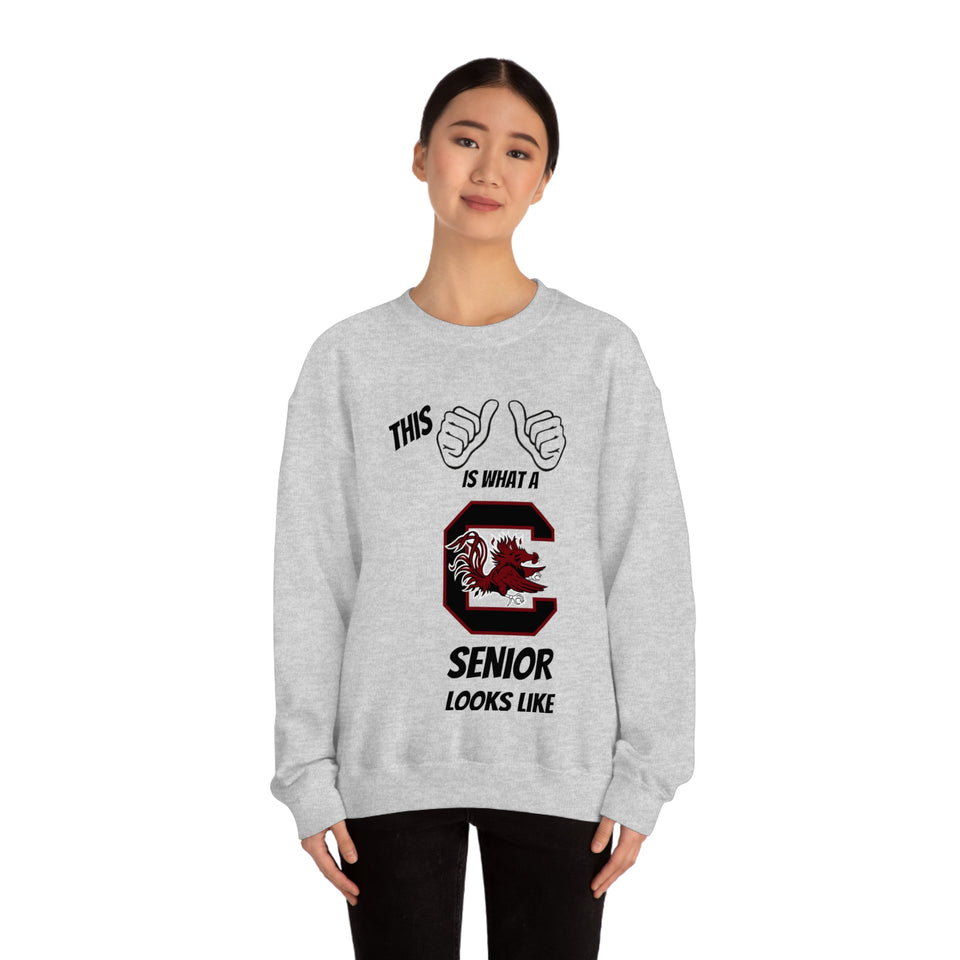 This Is What A South Carolina Gamecocks Senior Looks Like Unisex Heavy Blend™ Crewneck Sweatshirt