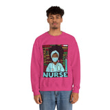 Black Nurse Crewneck Sweatshirt