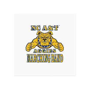 NC A&T Marching Band Square Magnet