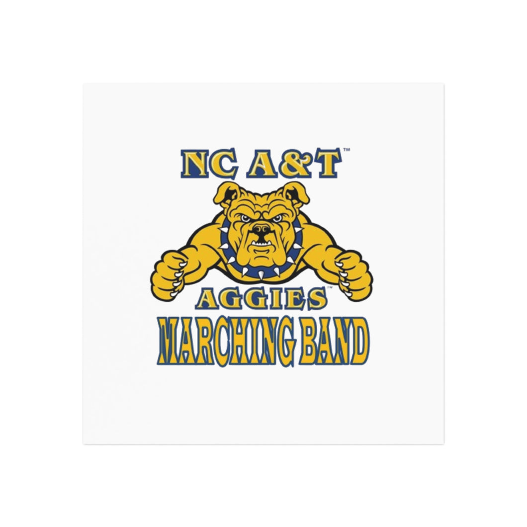 NC A&T Marching Band Square Magnet