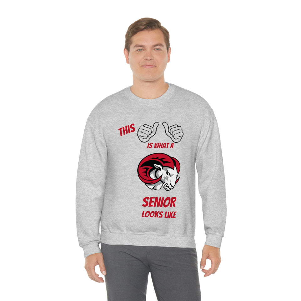 This Is What A WSSU Senior Looks Like Unisex Heavy Blend™ Crewneck Sweatshirt