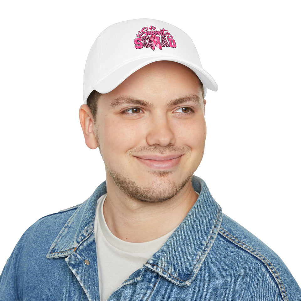 Support Squad Breast Cancer Awareness Low Profile Baseball Cap