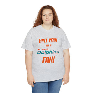 Miami Dolphins Football Unisex Heavy Cotton Tee