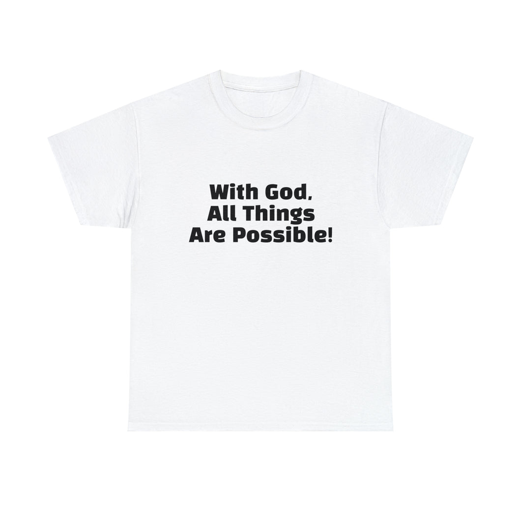 With God Unisex Heavy Cotton Tee
