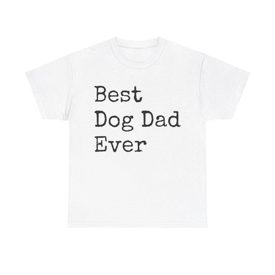 Best Dog Dad Unisex Heavy Cotton Tee